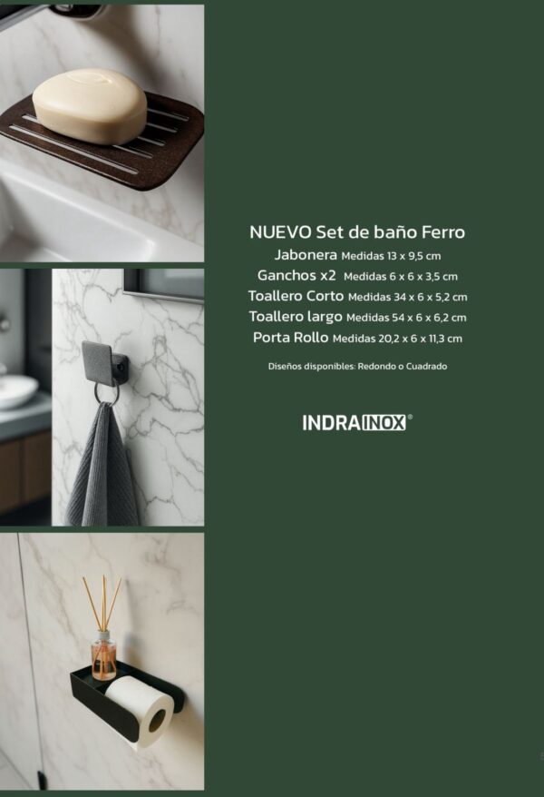 Set de Baño Ferro Quadro