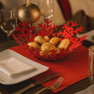 Panera Navideña Copo De Nieve