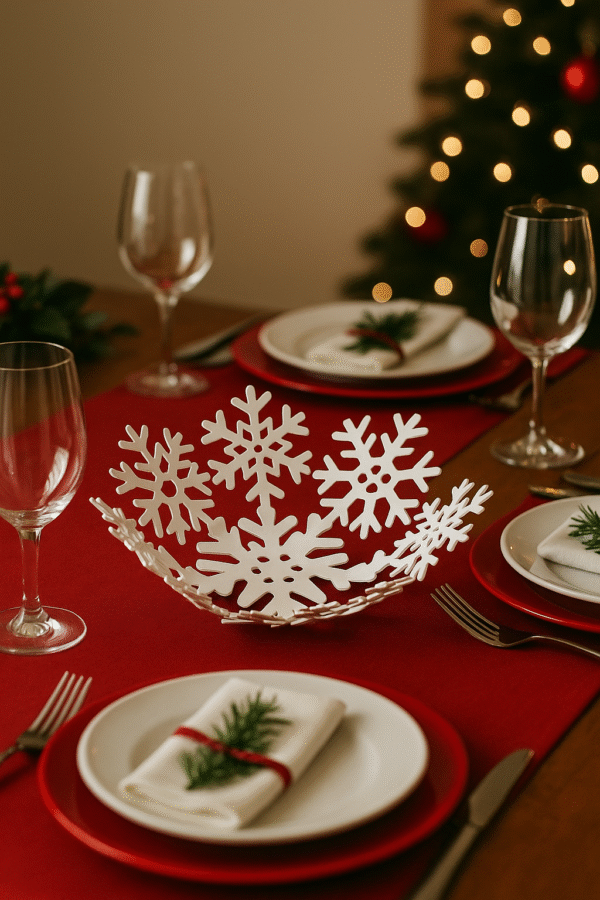 Panera Navideña Copo De Nieve