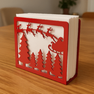 Servilletero Navideño Papa Noel