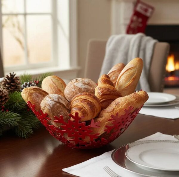 Panera Navideña Copo De Nieve