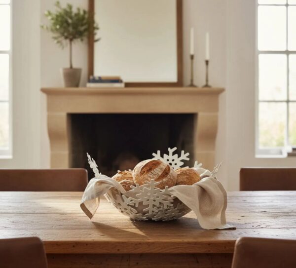 Panera Navideña Copo De Nieve