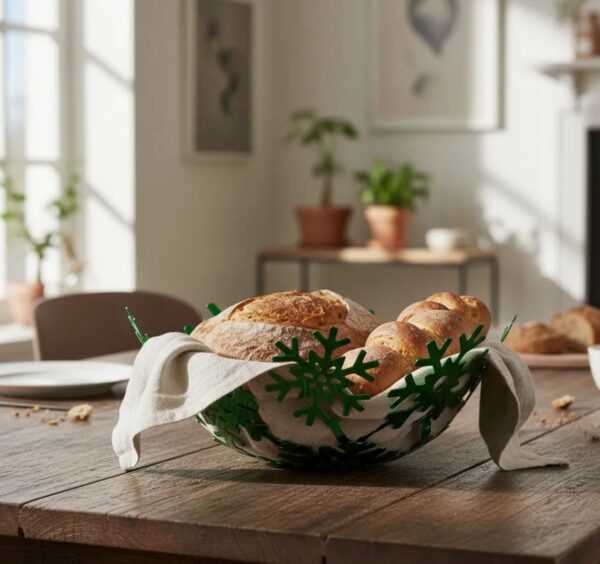 Panera Navideña Copo De Nieve