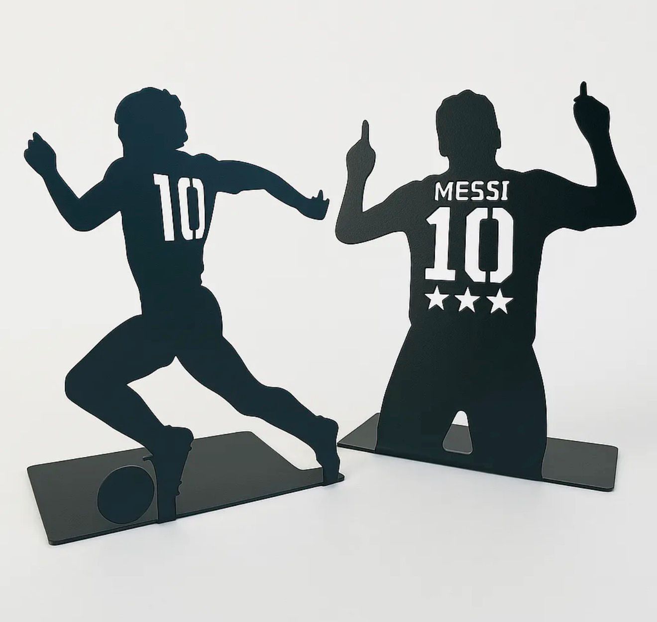 Soporte Messi y Maradona